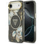 Guess IML Glitter Flowers Triangle MagSafe dėklas, skirtas iPhone Air - black