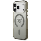 Guess IML Gradient Triangle Logo MagSafe dėklas iPhone 17 Pro - žalia -- iPhone 17 Pro