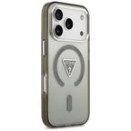 Guess IML Gradient Triangle Logo MagSafe dėklas iPhone 17 Pro - žalia -- iPhone 17 Pro