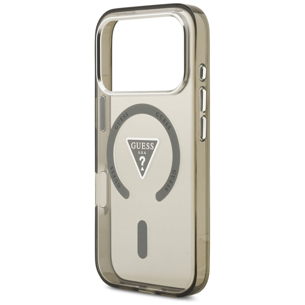 Guess IML Gradient Triangle Logo MagSafe dėklas iPhone 17 Pro - žalia -- iPhone 17 Pro