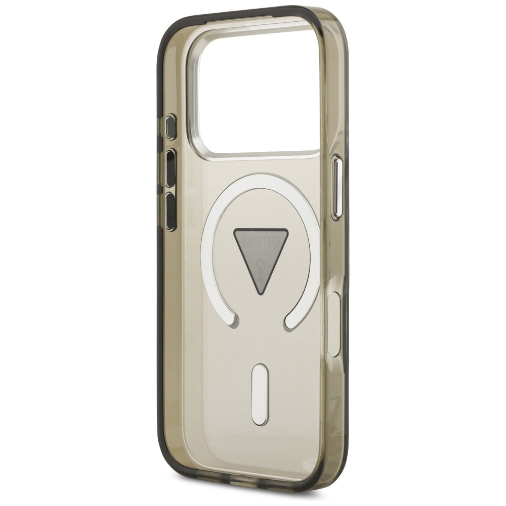 Guess IML Gradient Triangle Logo MagSafe dėklas iPhone 17 Pro - žalia -- iPhone 17 Pro