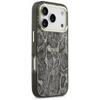 Guess Python Pattern MagSafe dėklas, skirtas iPhone 17 Pro – Juodas -- iPhone 17 Pro