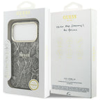 Guess Python Pattern MagSafe dėklas, skirtas iPhone 17 Pro – Juodas -- iPhone 17 Pro