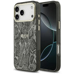 Guess Python Pattern MagSafe dėklas, skirtas iPhone 17 Pro Max – Juodas -- iPhone 17 Pro Max