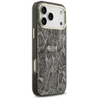 Guess Python Pattern MagSafe dėklas, skirtas iPhone 17 Pro Max – Juodas -- iPhone 17 Pro Max