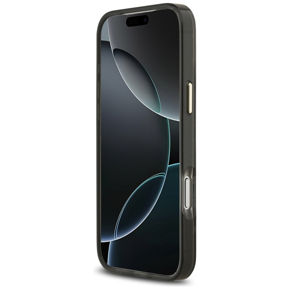 Guess Python Pattern MagSafe dėklas, skirtas iPhone 17 Pro Max – Juodas -- iPhone 17 Pro Max