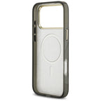 Guess Python Pattern MagSafe dėklas, skirtas iPhone 17 Pro Max – Juodas -- iPhone 17 Pro Max