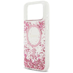 Guess Resin Bottom Glitter MagSafe dėklas iPhone 17 Pro Max - Rožinė -- iPhone 17 Pro Max