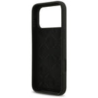 Guess silikoninis dėklas iPhone 17 Pro Max – juodas