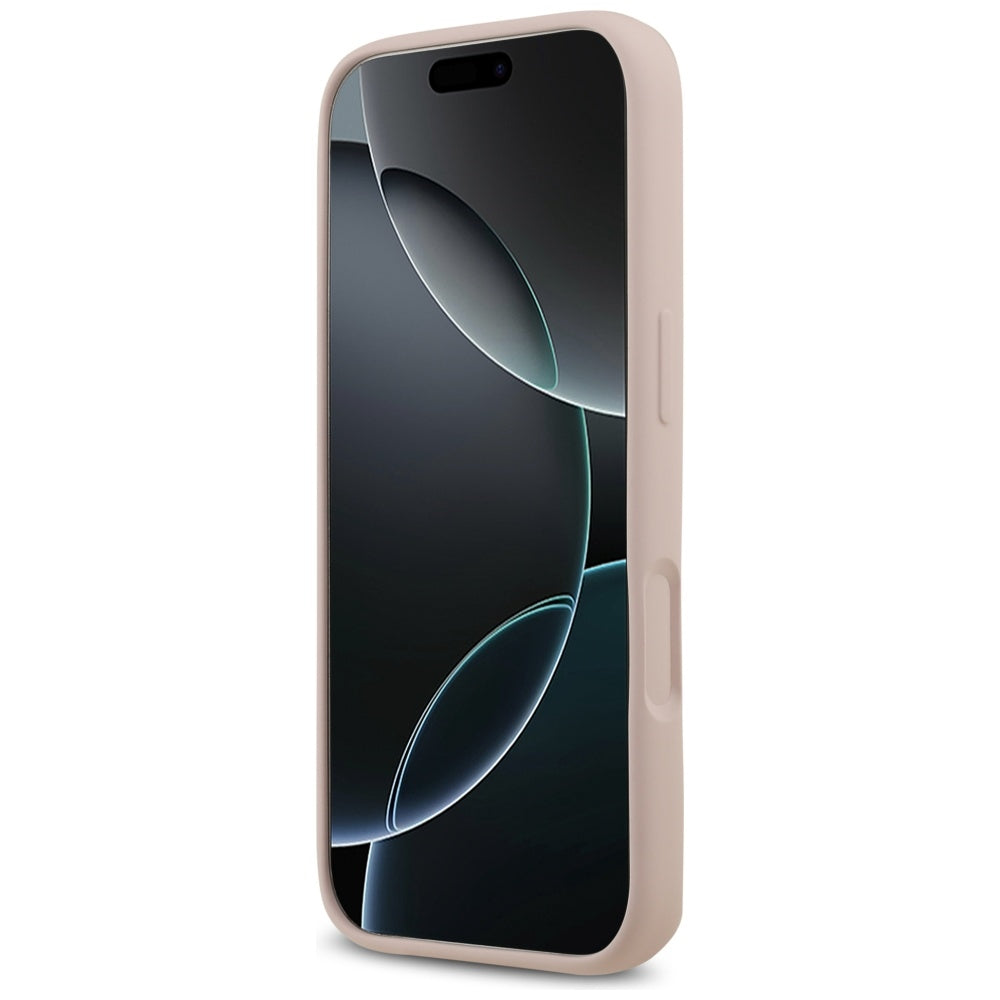 Guess Silicone Big 4G Script dėklas iPhone 17 Pro – rožinė -- iPhone 17 Pro