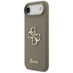 Guess Silicone Big 4G Script dėklas iPhone Air - Brown