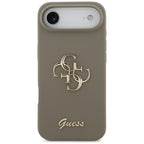 Guess Silicone Big 4G Script dėklas iPhone Air - Brown