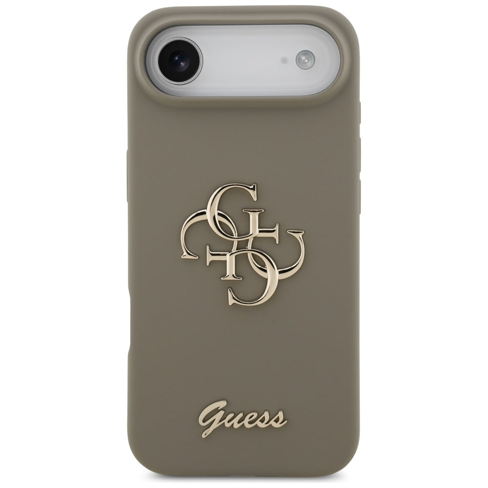 Guess Silicone Big 4G Script dėklas iPhone Air - Brown
