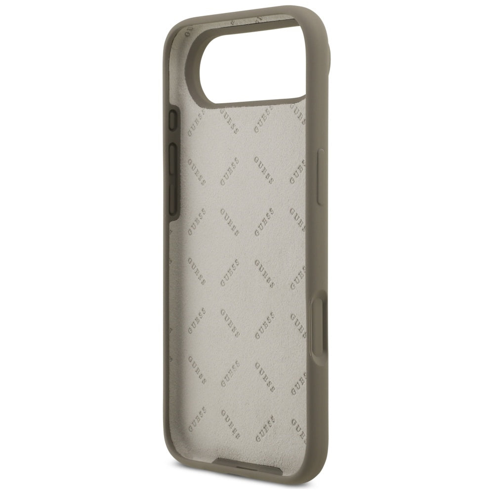 Guess Silicone Big 4G Script dėklas iPhone Air - Brown