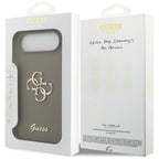 Guess Silicone Big 4G Script dėklas iPhone Air - Brown