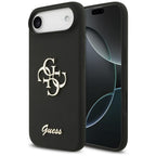 Guess Silicone Big 4G Script dėklas, skirtas iPhone Air - black