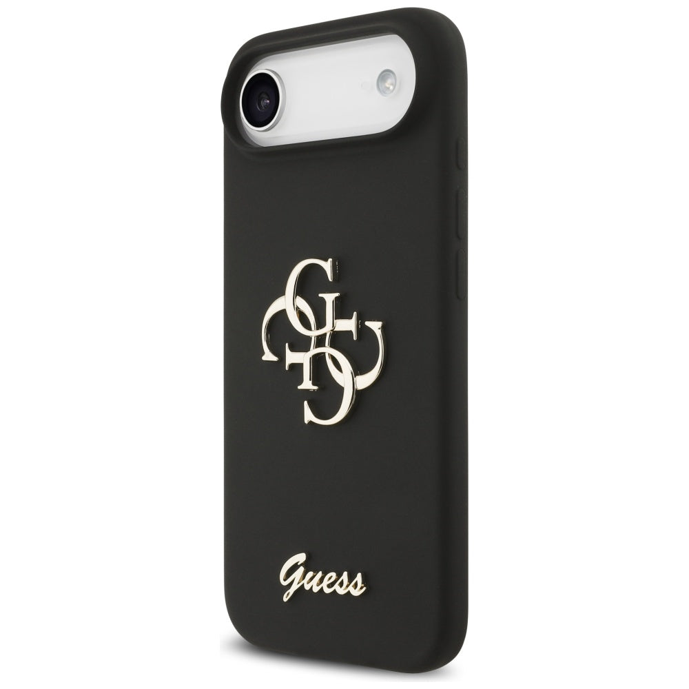 Guess Silicone Big 4G Script dėklas, skirtas iPhone Air - black