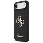 Guess Silicone Big 4G Script dėklas, skirtas iPhone Air - black
