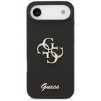 Guess Silicone Big 4G Script dėklas, skirtas iPhone Air - black