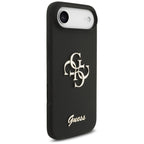 Guess Silicone Big 4G Script dėklas, skirtas iPhone Air - black