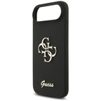 Guess Silicone Big 4G Script dėklas, skirtas iPhone Air - black