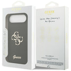 Guess Silicone Big 4G Script dėklas, skirtas iPhone Air - black