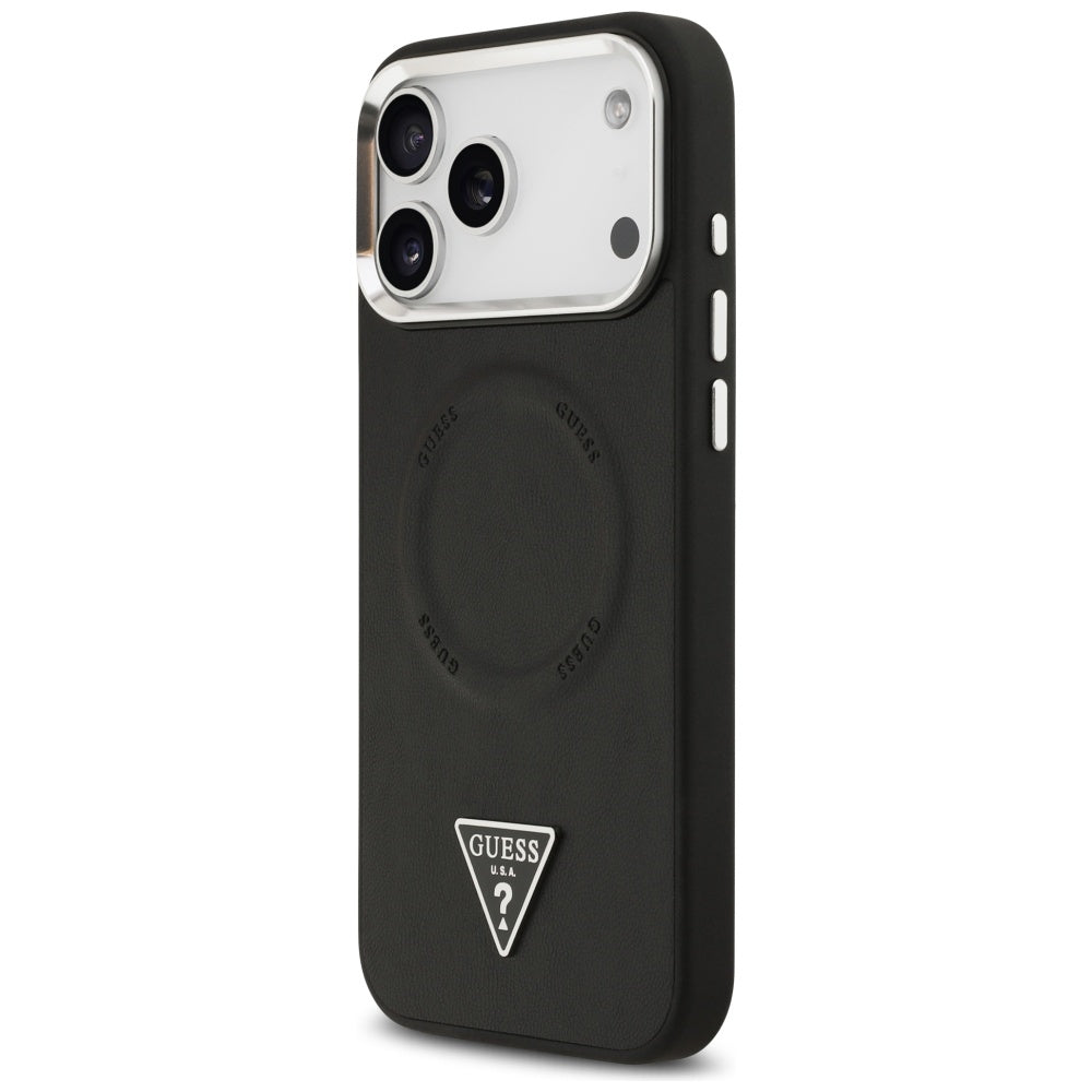 Guess MagSafe dėklas iPhone 17 Pro – juodas