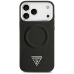 Guess MagSafe dėklas iPhone 17 Pro – juodas