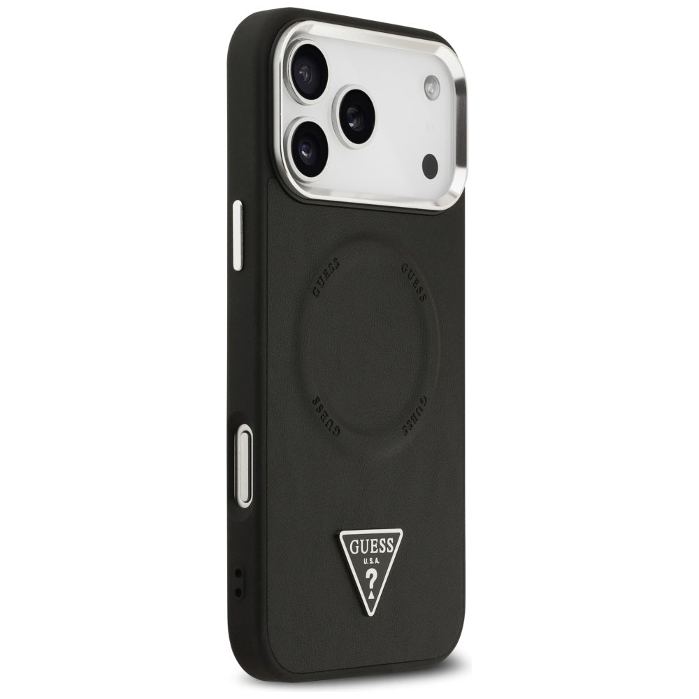 Guess MagSafe dėklas iPhone 17 Pro – juodas