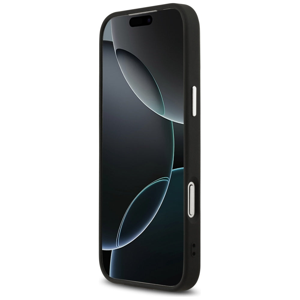 Guess MagSafe dėklas iPhone 17 Pro – juodas