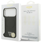 Guess MagSafe dėklas iPhone 17 Pro – juodas