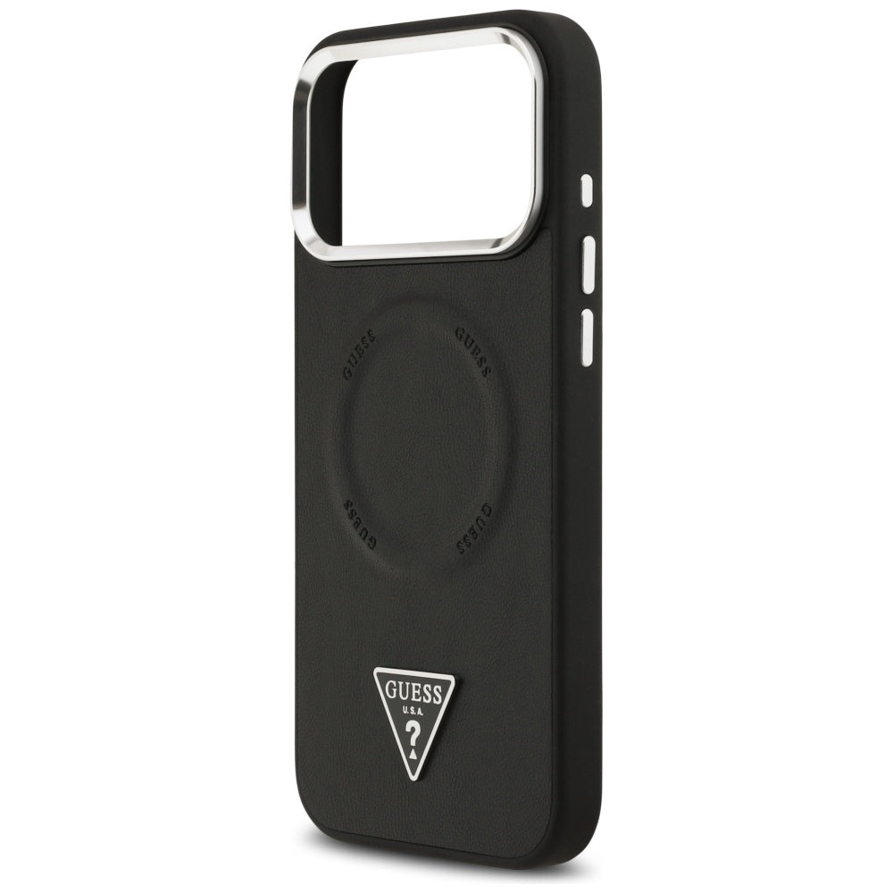 Guess MagSafe dėklas iPhone 17 Pro Max – juodas