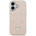 Guess Triangle Logo MagSafe dėklas iPhone 17 - rožinė -- iPhone 17