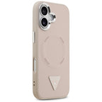Guess Triangle Logo MagSafe dėklas iPhone 17 - rožinė -- iPhone 17