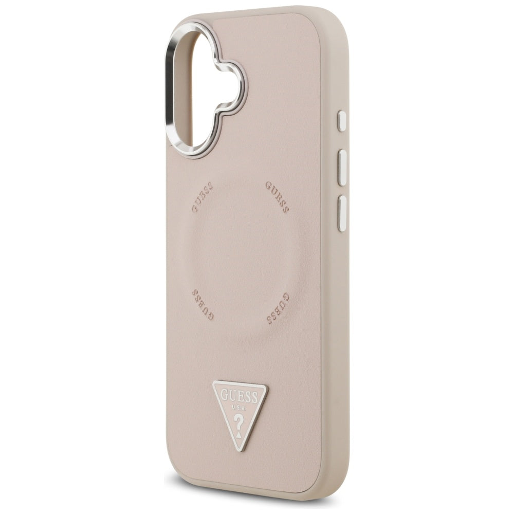 Guess Triangle Logo MagSafe dėklas iPhone 17 - rožinė -- iPhone 17