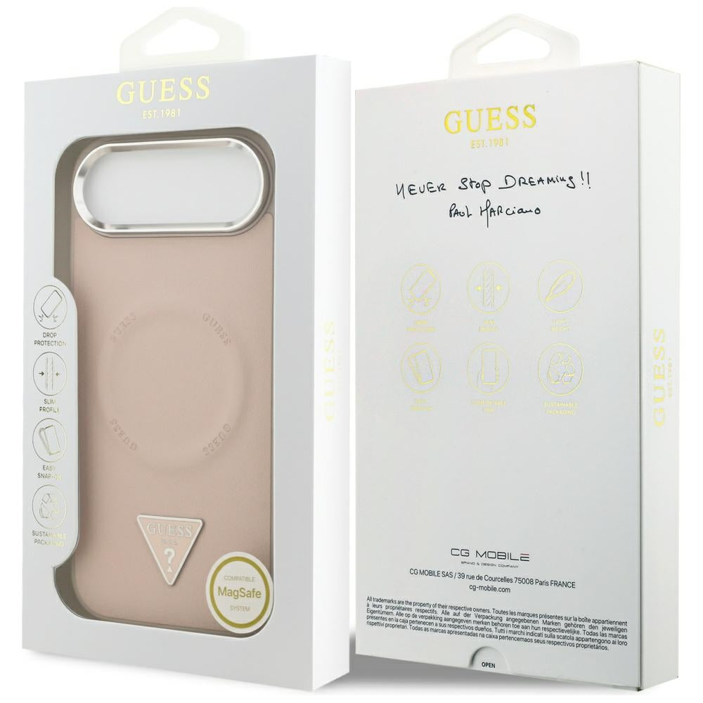 Guess Triangle Logo MagSafe Case už iPhone Air - Pink -- Cell phone cases and covers