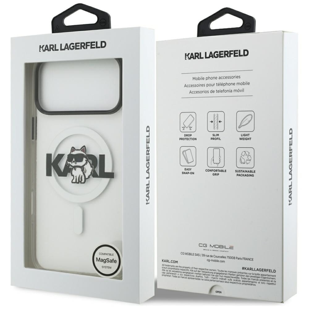 Karl Lagerfeld MagSafe dėklas iPhone 17 Pro – skaidrus -- iPhone 17 Pro