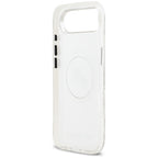 Karl Lagerfeld IML Glitter Karl & Choupette Heads Logo MagSafe dėklas iPhone Air - Pilka -- iPhone Air