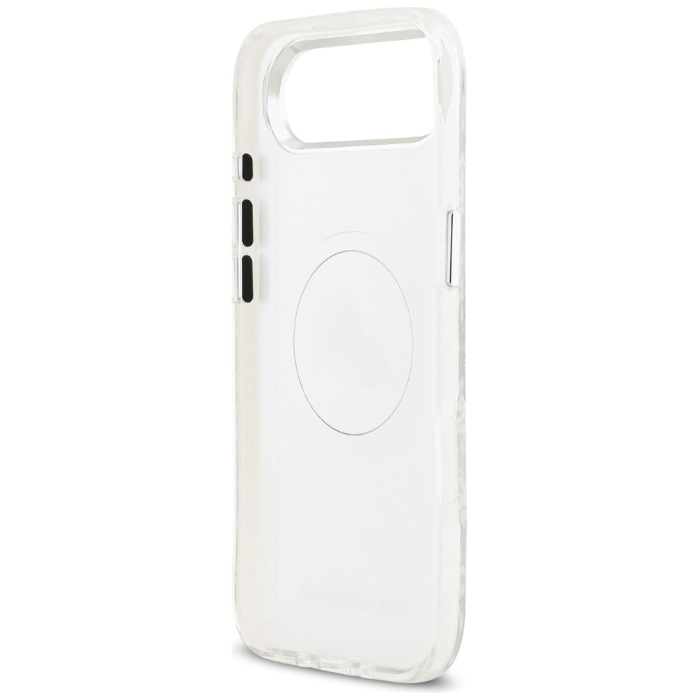 Karl Lagerfeld IML Glitter Karl & Choupette Heads Logo MagSafe dėklas iPhone Air - Pilka -- iPhone Air