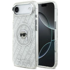 Karl Lagerfeld IML Karl Head Logo MagSafe iPhone Air dėklas - Pilka -- iPhone Air