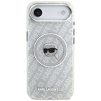 Karl Lagerfeld IML Karl Head Logo MagSafe iPhone Air dėklas - Pilka -- iPhone Air