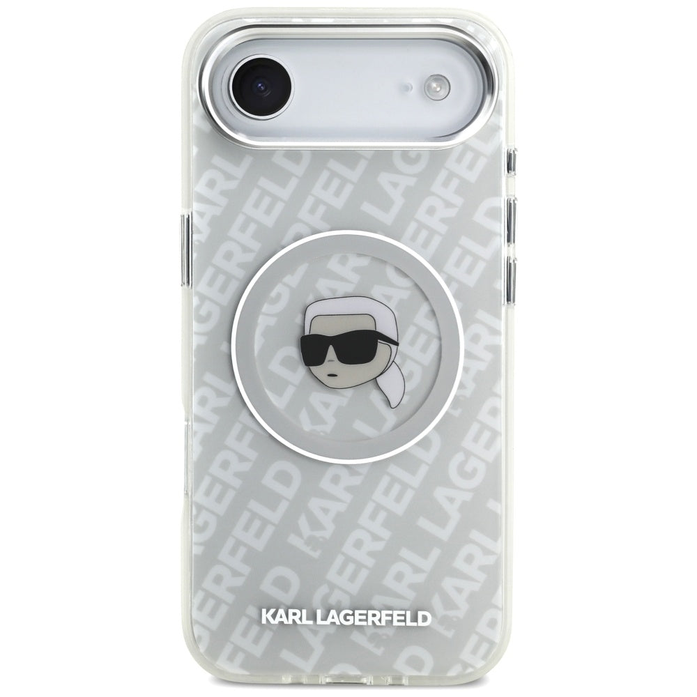 Karl Lagerfeld IML Karl Head Logo MagSafe iPhone Air dėklas - Pilka -- iPhone Air