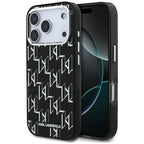 Karl Lagerfeld IML KL Monogram MagSafe Dėklas skirtas iPhone 17 Pro - Juoda -- iPhone 17 Pro