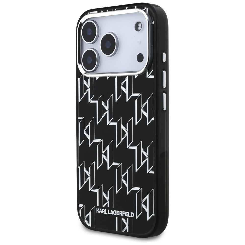 Karl Lagerfeld IML KL Monogram MagSafe Dėklas skirtas iPhone 17 Pro - Juoda -- iPhone 17 Pro