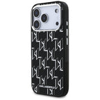 Karl Lagerfeld IML KL Monogram MagSafe Dėklas skirtas iPhone 17 Pro - Juoda -- iPhone 17 Pro