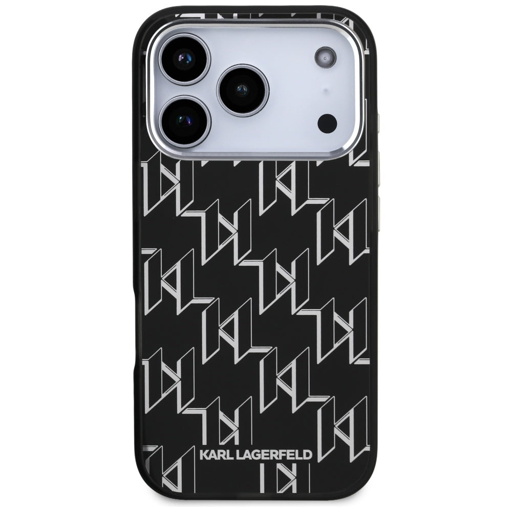 Karl Lagerfeld IML KL Monogram MagSafe Dėklas skirtas iPhone 17 Pro - Juoda -- iPhone 17 Pro