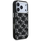 Karl Lagerfeld IML KL Monogram MagSafe Dėklas skirtas iPhone 17 Pro - Juoda -- iPhone 17 Pro