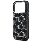 Karl Lagerfeld IML KL Monogram MagSafe Dėklas skirtas iPhone 17 Pro - Juoda -- iPhone 17 Pro