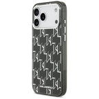 Karl Lagerfeld IML KL Monogram MagSafe Dėklas skirtas iPhone 17 Pro Max - Juoda -- iPhone 17 Pro Max