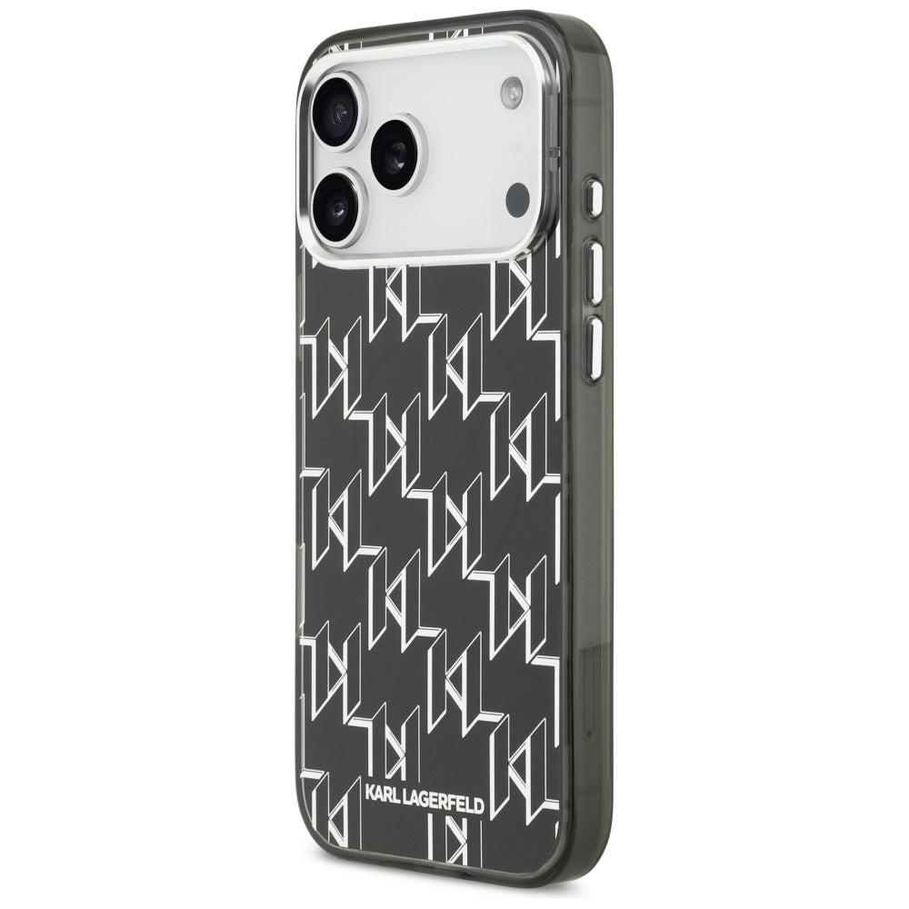 Karl Lagerfeld IML KL Monogram MagSafe Dėklas skirtas iPhone 17 Pro Max - Juoda -- iPhone 17 Pro Max